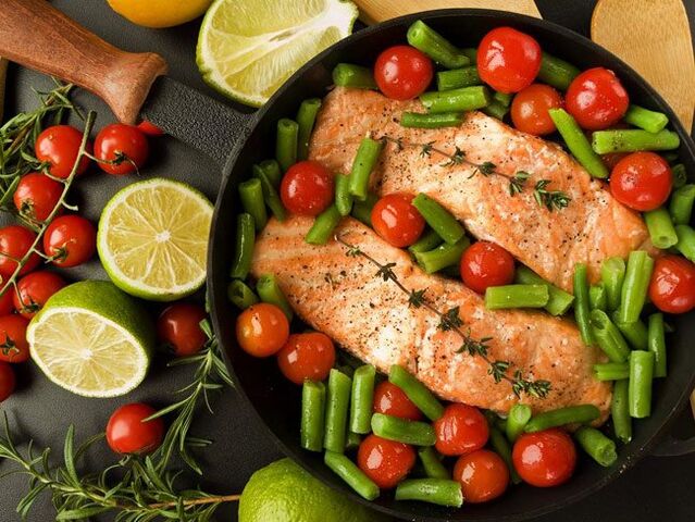 Ψάρια με λαχανικά για δίαιτα χωρίς γλουτένη