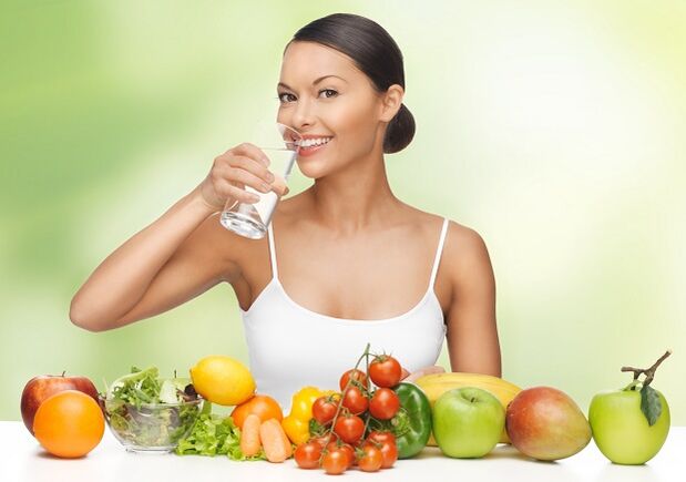 Η αρχή της δίαιτας με νερό είναι η συμμόρφωση με το καθεστώς κατανάλωσης, σε συνδυασμό με τη χρήση ολόκληρων τροφών